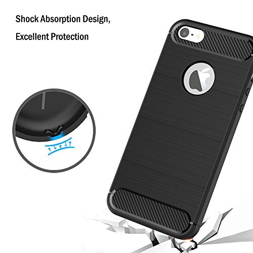 Funda iPhone SE AICEK Negro Silicona Fundas para Apple iPhone SE 5S 5 Carcasa iPhone SE Fibra de Carbono Funda Case reviews Funda iPhone SE AICEK Negro Silicona Fundas para Apple iPhone SE 5S 5 Carcasa iPhone SE Fibra de Carbono Funda Case