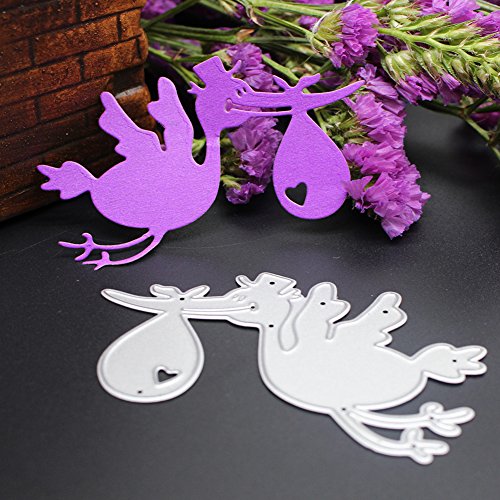 Amazingdeal365 Steel Bird Metall Form Schablonen Schneiden DIY Dekor Sammelalbum Karten Buchzeichen Lesezeichen als Geschenk für Freunde Geburtstag Kinder,Kindergarten Hobby Schule Handarbeit Unterricht usw. Ein tolles Geschenk! - 3