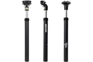 SHENZHENSHISHILILANTIANKEJIYOUXIANGONGSI CNC Suspension Seat post 27.2x350，Bike Seatpost 27.2x350（Black）