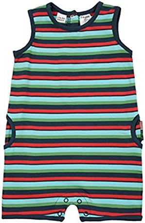Baby Boys Bright Bots Sleeveless Cotton Romper (3/6 Months)