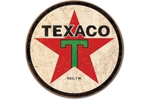 SIGNS-UNIQUE Texaco 1936 Rond Metal Sign logo (de)