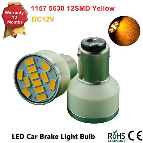 1157 5630 Led 12 Smd S25 Led Bulbs Light Interior Turn Signal Backup Reverse Lights Dc 12v Package Of 2 Yellow Amber Buy Online In Bahamas At Bahamas Desertcart Com Productid 4113