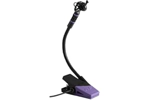JTS CX-508 - Microfono per strumenti elettromagnetici per la rimozione di strumenti a fiato, micro collo di cigno per un facile montaggio, amplificatore per strumenti, con scatola per il trasporto e