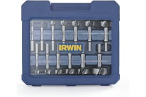 IRWIN Marples Forstner Bit Set, Wood Drill Bits, Made of Carbon Steel, Ideal for Fine Woodworking, Cabinet-making and more, 14 Pieces (1966893)
