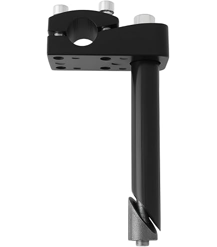 Old School BMX Style Handlebar Stem - ProBMX Alloy Quill Stem, Black, 22.2mm Clamp