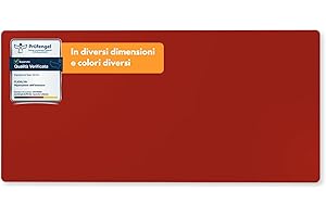 Flickly® Toppe di riparazione autoadesive | camion, rimorchio, tenda, campeggio, ombrelloni, piscina | disponibile in molti colori | 50 x 24 cm | (RAL3000) Rosso fuoco