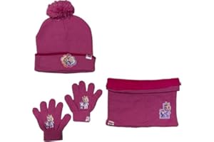 ARLIS Ensemble Bonnet Gants cache cou Disney (snood ou tour de cou double a l'interieur)