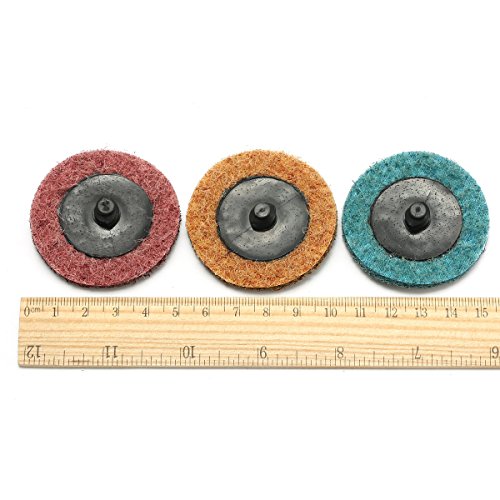 INSMA Schleifscheiben 2 Zoll 30 PCS Schnellwechsel SiC (Siliciumcarbid) Schleifpapier Polieren Disc R-Type (Fein / Mittel / Grob Polster) - 5