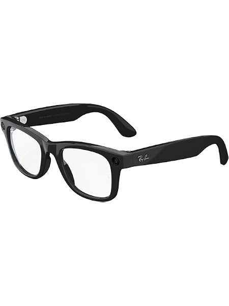 Ray-Ban Meta (Gen 1), Wayfarer, Large Shiny Black | Smart AI Glasses for Men, Women. 12 MP Ultra-Wide Camera, Open-Ear Speakers for Audio, Video