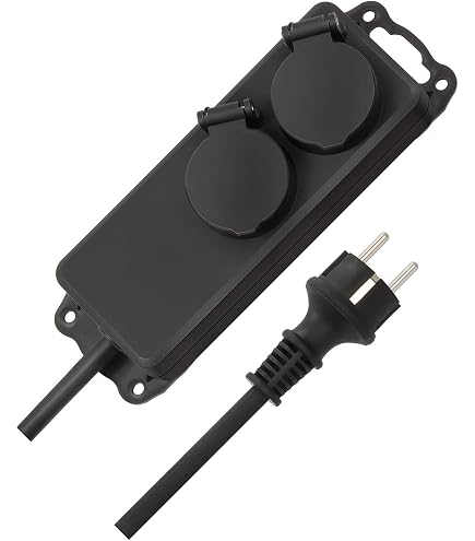 Lot De 2 Boîtes à Câbles étanches IP54 - 29x13,2x10 Cm, Pour Multiprises Et Rallonges Extérieures, Noir - 14