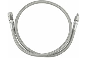 PETSTIBLE Tuyau PCP 4500Psi pour tuyau de station de remplissage d'air HPA en acier inoxydable 36 pouces 4500psi, tuyau PCP, tuyau de station gonflable HPA, PCP