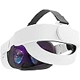 CENXI Adjustable Head Strap Compatible with Quest 2,Replacement for Quest 2 Elite Strap Accessories for Enhanced Support and Comfort in VR Gaming,Suitable for Children and Adults-White