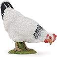 Papo FARMYARD FRIENDS Figurine, Craquelure, 51160 Pecking White Hen, Multicolour