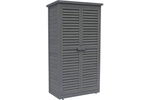 habitat et jardin Gartenschrank Space - 87 x 46,5 x 160 cm - Anthrazit