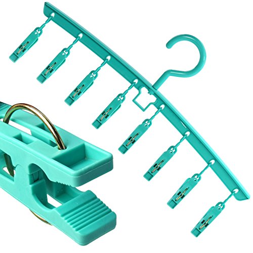 Kunststoff Mini-Wäschespinne mit 8 Klammern – Hangerworld - 6
