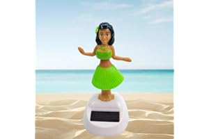 DJOWYH Figurine Solaire Dansante Danseuse Hawaienne Voiture | Danseuse Hawaienne Voiture Qui Bouge, Créativité Figurine Hawaïenne Voiture Décoration De Voiture Solaire Danse