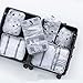 Produktbild Packing Cubes, Travel Essential Bags-in-Bag, Set of 9 Luggage Cubes Storage Bags Luggage Pouches (Multicolor) Animal World 28x20x12cm
