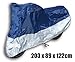 Produktbild Outdoor Abdeckplane M (203 x 89 x 122cm) blau/silber für Roller / Motorrad