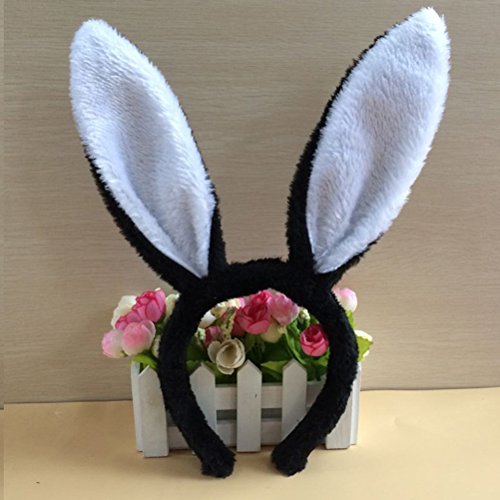 NUOLUX Plüsch Hase Ohren Haarbänder für Hochzeit Party Cosplay Kostüm, 6pcs - 8