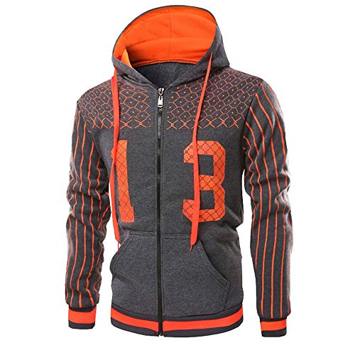 Preisvergleich Produktbild Kapuzenjacke Herren UFODB Männer Langarmshirt Mode Casual Muskelshirt Oberteile Outwear Pullover Sweatshirt Trachtenhemd Winter-Jacke Sweatershirt