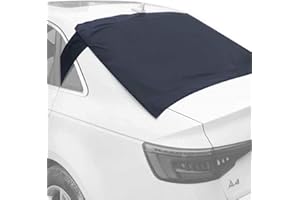 YKKJ Bache Protection Magnétique Pare Brise Arrière Voiture, Housse de Voiture Amovible pour Pare-Brise Contre la Neige, la Glace, Le Gel, la Poussière, Les Rayons UV et Le Soleil