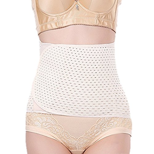 TANGDA Women's Postnatal Recoery Belly Waist Breathable Girdle Belt Slimming Shaper for Women Postpartum and Maternity - Apricot