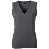 Womens Ladies Knitted Sleeveless Jumper 