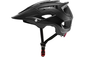 Leoyee Casque de vélo Taille réglable 56-62cm Casque de vélo Hommes Femmes Adultes Casque VTT avec visière Amovible