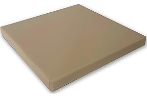 ‎KISSENFABRIK-JUWAN kissenfabrik-juwan Pflegeleichtes Sitzkissen Stuhlkissen Bankkissen 40x40cm Kunstlederbezug in Gastroqualität (beige)