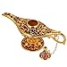 Produktbild Magie Aladdin Lampe, Retro Metall Märchen Aladdin Magie Genie Teekanne Öl Lampe Home Tischdekoration(goldenes Rot)