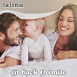 TALINU Erstlingsdecke mit Geschenkschleife aus 100 % Baumwolle | mit 2 Jahren Zufriedenheitsgarantie | Babydecke, Kuscheldecke, Strickdecke - 6