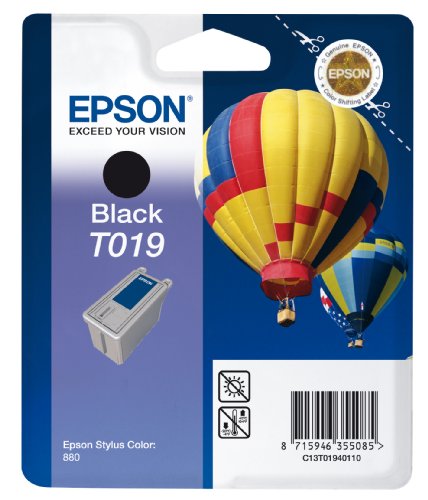 Epson T019 Cartouche d'encre d'origine Noire pour Stylus Color 880