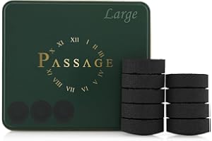 PASSAGE Premium Charcoal Quick Lighting Large Briquets (54 Pieces) | Best For Large Areas & Majlis