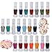 36 Colors Nail Art Two-Way Pen and Brush Varnish Polish