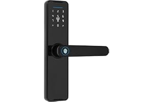 Czyurachel Dörrlås, fingeravtryck, smart lås, dörrlås, mobil appkontroll, smart dörrlås, fingeravtryck lås med nummerkod, kor