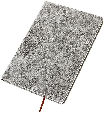 Notebook A5 Lined, YAOHU CHINESE DRAGON PU Leather Hardback Notepad / Notebook A5 Ruled Travel Journal Diary with 200 Pages and Bookmark Ideal Gift for Men Women Girl Family, Grey
