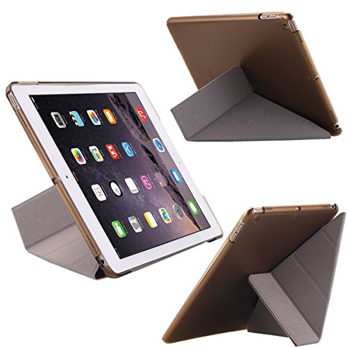 Neues iPad 2017 iPad 9.7 Zoll Hülle, Snewill Ultra Slim leichte Smart Case Fold Stand mit Auto aufwachen / Schlaf Funktion, Microfiber Futter, Hard Back Cover für Apple neue iPad 9.7-Gold - 2