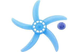 inhzoy Pale del Ventilatore Universale 3/5 Foglie Fan Blade 15.6/18/19/20 Pollici Ventilatore Ricambio Lama di Plastica Sostituzione dei Ventilatori a Piantana