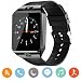 Produktbild CoolFoxx Smartwatch, DZ09 Bluetooth 4,0 Mutifunktionale Armbanduhr, unterstützt Sim & TF-Karte, mit Kamera Schrittzähler Anti-Lost Tracker Stoppuhr Nachricht Kalender für Android Smartphones (Black)