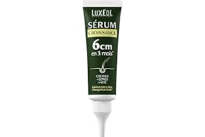 Luxéol - Sérum Capillaire Croissance - Pousse de 6cm en 3 Mois* - Des Cheveux Plus Longs Plus Vite - Cliniquement Prouvé - Formule d'Origine Naturelle - Huile de Ricin, Amla & Ginseng(3) - 50 ml