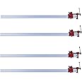 TW Wholesale 48'' Aluminium Quick Release Sash Clamp 48 Inch Lightweight Bar Clamp Heavy Duty 4 Piece Pack Cramp Professional Adjustable Bar Cramps 4pc