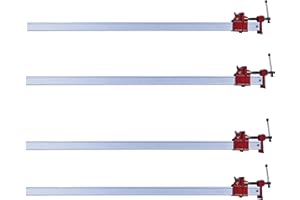 TW WHOLESALE & SUPERSTORE TW Wholesale 48'' Aluminium Quick Release Sash Clamp 48 Inch Lightweight Bar Clamp Heavy Duty 4 Piece Pack Cramp Professional Adjustable Bar Cramps 4pc