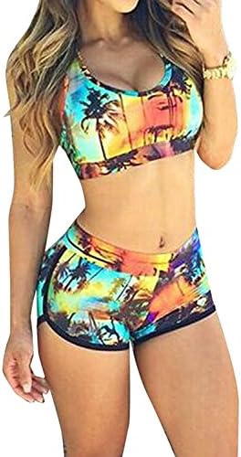 Ninimour Womens Bandage Sporty Bathing Suit Boyleg Short Swimwear Swimsuit