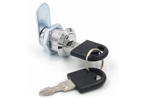 Asudaro Zamki do szafek, zamek do skrzynki na listy, zamek bębenkowy, zamek dźwigniowy, zamek do szafek, skrzynek na listy, 20 mm