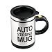 Produktbild U 2 PCS Self Stirring Mug die selbstrührende tasse lazy mug Kaffee Mischbecher Automatische Mischen Kaffeetasse, Black, B