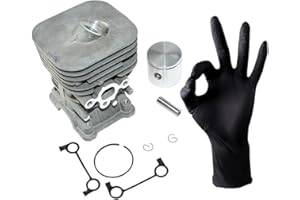 ICOOYO Cylinder Piston Kit for Husqvarna 124C 124L 124R 125C 125L 125LD 125LDX 125E 125R 125RD 125RJ 128C 128CD 128L 128LD 128LDX 128L 128LD 128LDX 128LX 128DJX 128R 128RJ