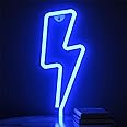 SKEIDO Lightning Bolt Neon Signs, LED Lightning Decor Light Neon Sign,Wall Decor for Home,Birthday Party,Kids Room, Living Room,Wedding Party Decor