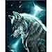 Produktbild CYKEJISD Puzzle 1000 Teile 3D Puzzle Wolf Tier DIY Kits Für Wohnzimmer Wohnkultur 75X50Cm