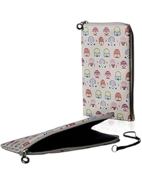 Reissverschluss Handytasche Softcase Eulen geeignet für Huawei Mate 10 Pro - Zipper Handy Schutz Hülle Slim Case...