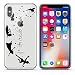 Produktbild iPhone X, Colorful Gummi Flexible Silikon Tasche Bumper für Apple Clear Cover - Never Grow up